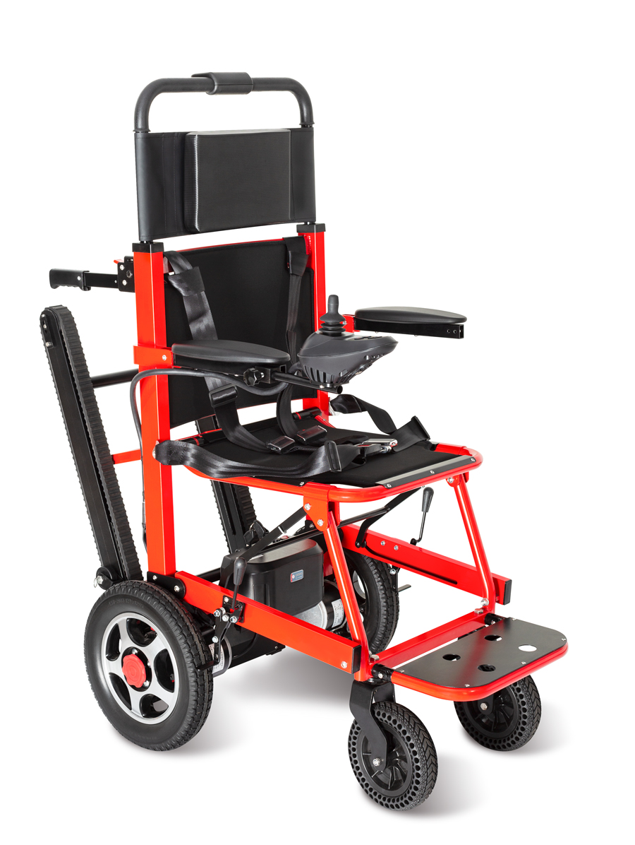 残疾人便携式电动爬楼梯折叠轮椅